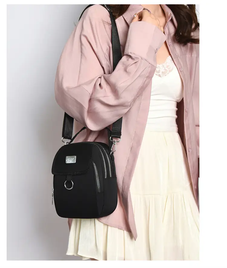 Purple Nylon Crossbody Bag for Women Mobile Phone Accessory — feature 25