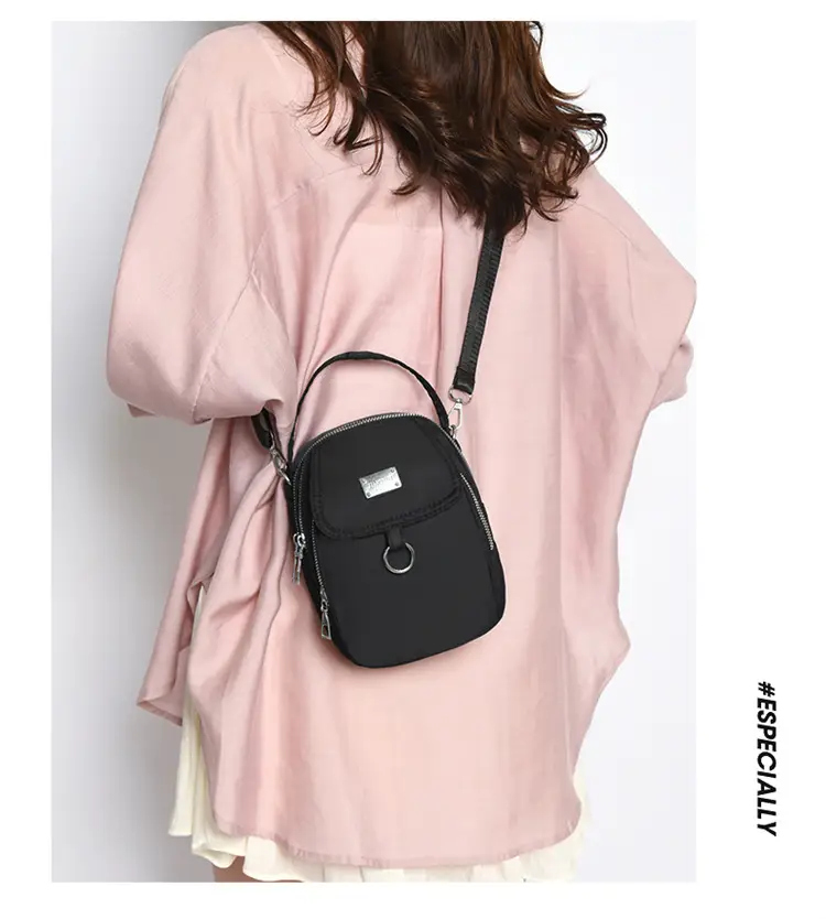 Purple Nylon Crossbody Bag for Women Mobile Phone Accessory — feature 27
