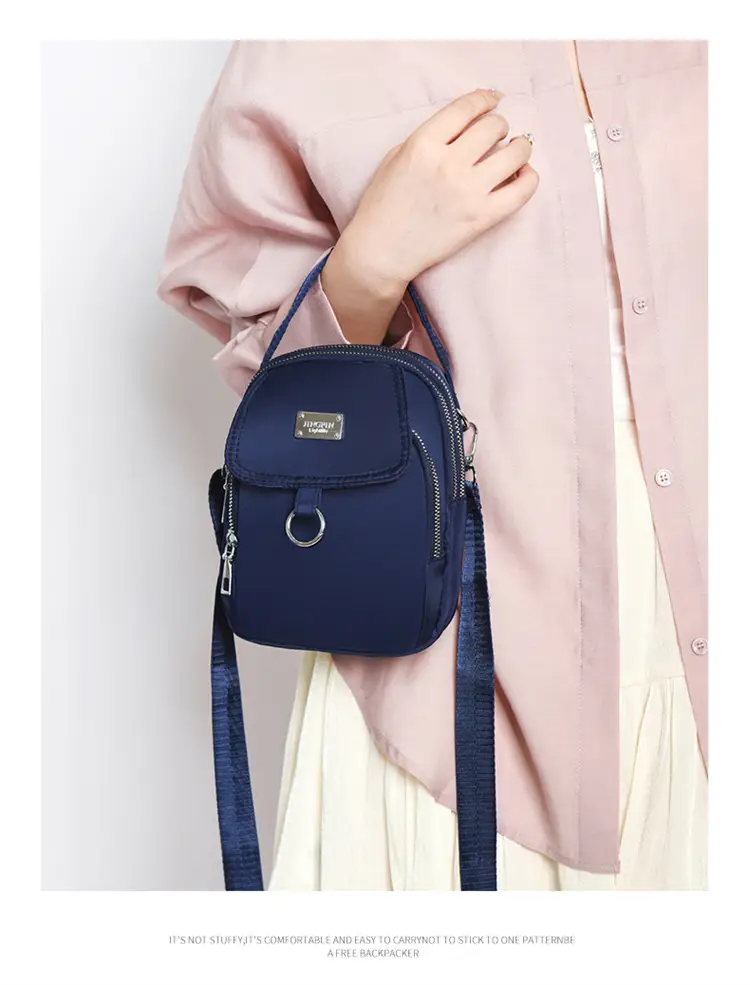 Purple Nylon Crossbody Bag for Women Mobile Phone Accessory — feature 28