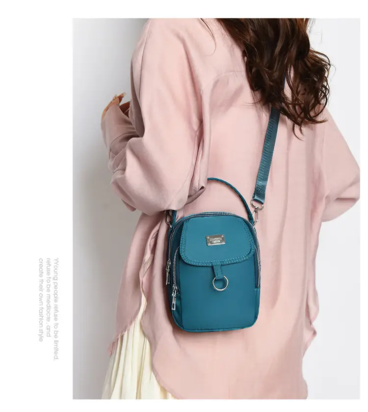 Purple Nylon Crossbody Bag for Women Mobile Phone Accessory — feature 31