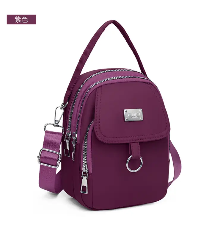 Purple Nylon Crossbody Bag for Women Mobile Phone Accessory — feature 40