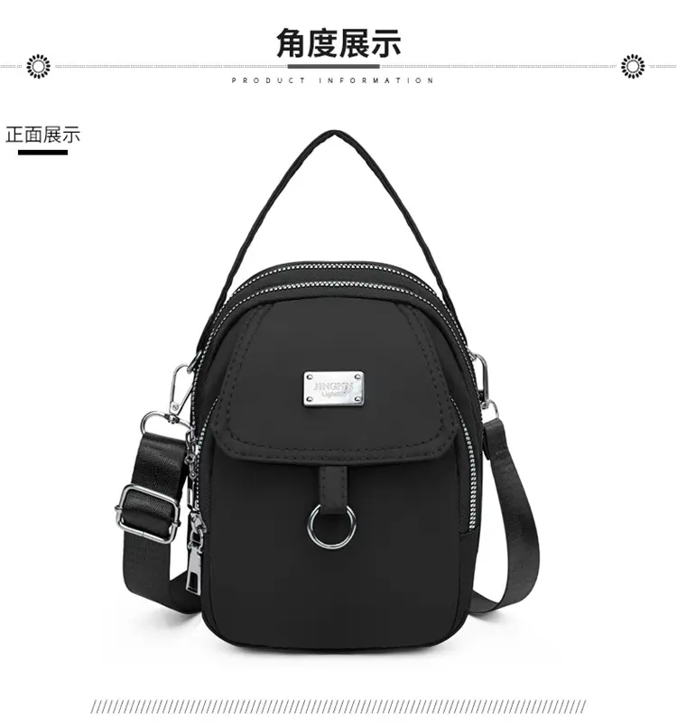 Purple Nylon Crossbody Bag for Women Mobile Phone Accessory — feature 42
