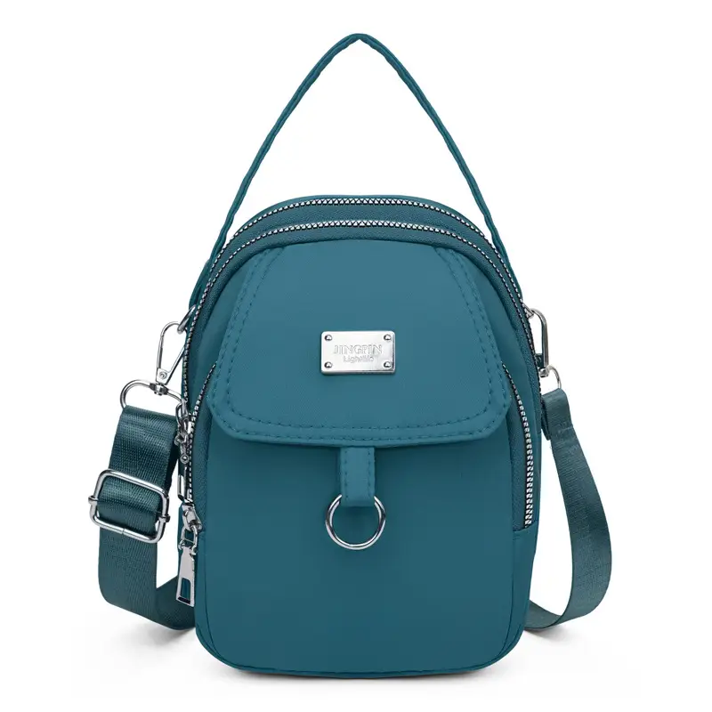 Purple Nylon Crossbody Bag for Women Mobile Phone Accessory - Image 4