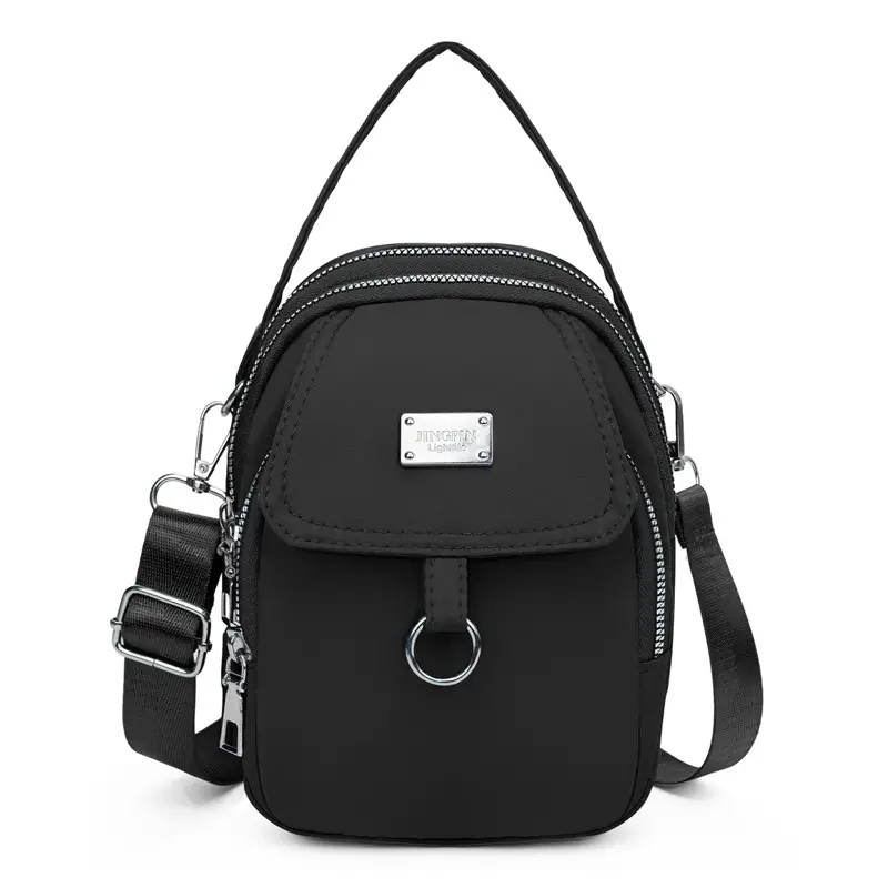 Purple Nylon Crossbody Bag for Women Mobile Phone Accessory - Image 8
