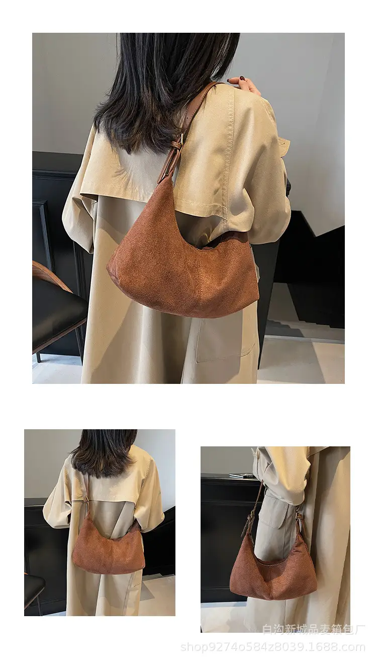 Frosted Shoulder Crossbody Bag Large Capacity 2026 — feature 8