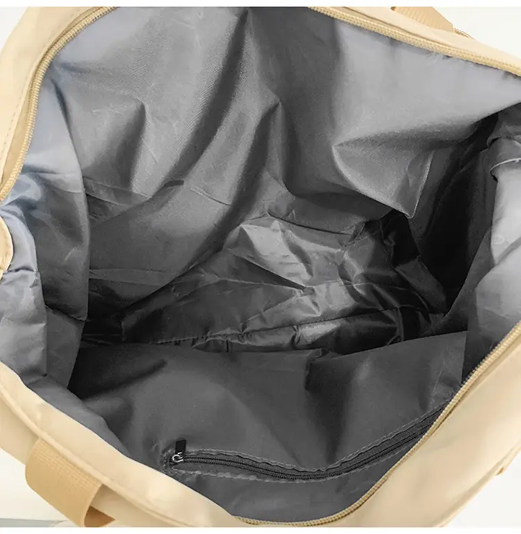 Men's Art Print Messenger Bag Cream White — feature 41
