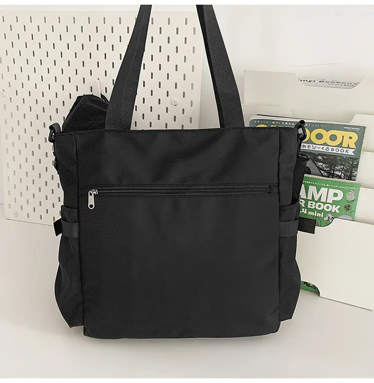 Men's Art Print Messenger Bag Cream White — feature 51