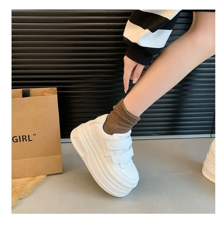 Soft Leather Thick-soled White Shoes Women's 2025 New Spring Women's Small Height Casual Leather Shoes — feature 20