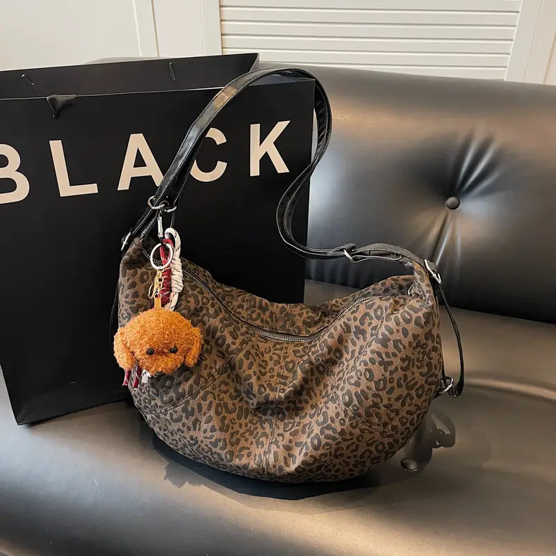 Vintage Brown Women's Shoulder Bag 2024 New Autumn Winter Commute