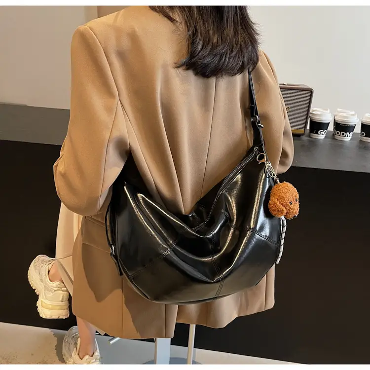 Vintage Brown Women's Shoulder Bag 2024 New Autumn Winter Commute — feature 17