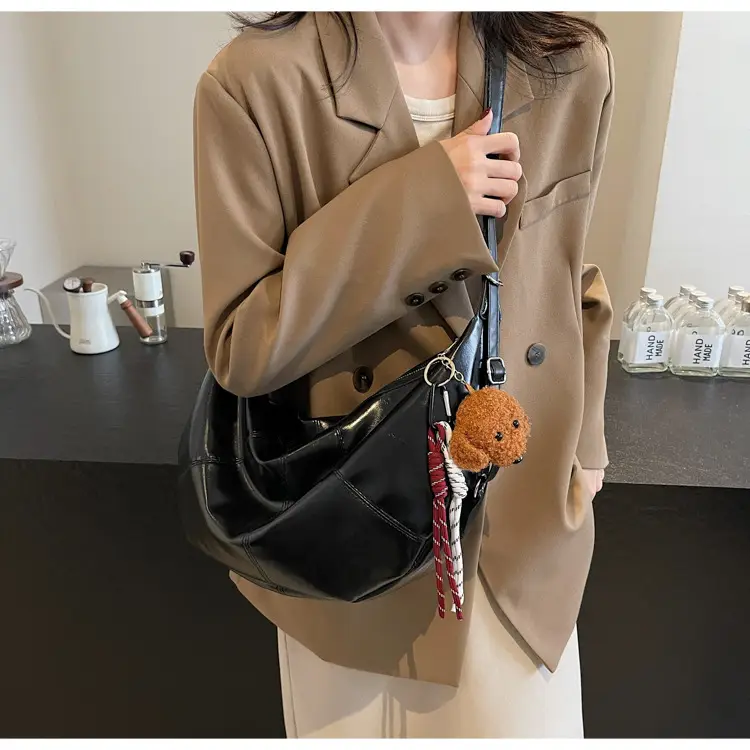 Vintage Brown Women's Shoulder Bag 2024 New Autumn Winter Commute — feature 18