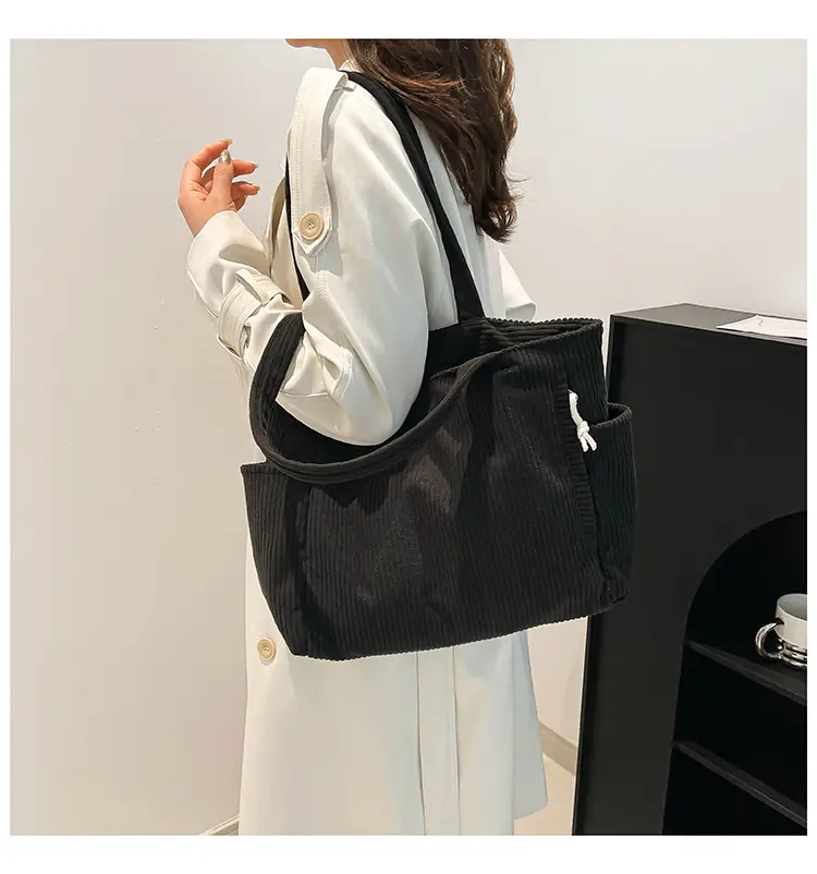 Women's Winter Commuter Tote Bag with Cloud Charm — feature 17