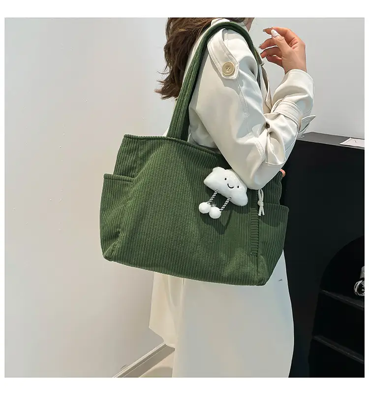 Women's Winter Commuter Tote Bag with Cloud Charm — feature 19