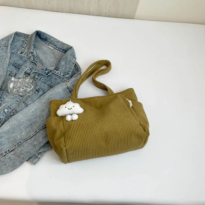 Women's Winter Commuter Tote Bag with Cloud Charm - Image 6