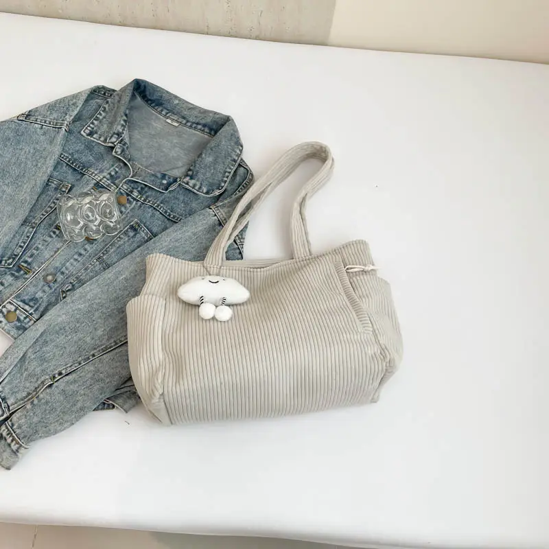 Women's Winter Commuter Tote Bag with Cloud Charm - Image 8