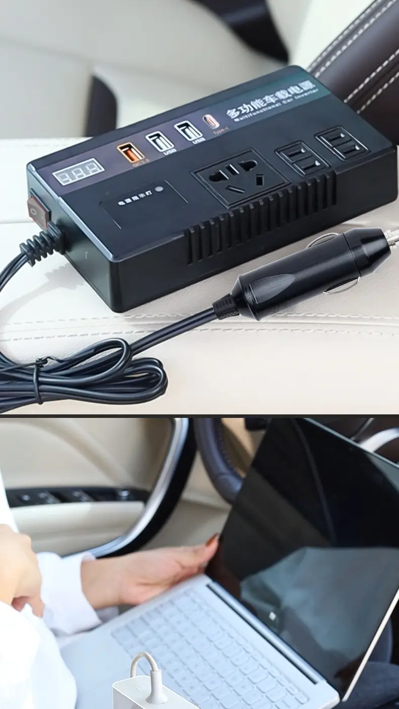 12V/24V Car Inverter Converter 220V Mobile Charger — feature 18