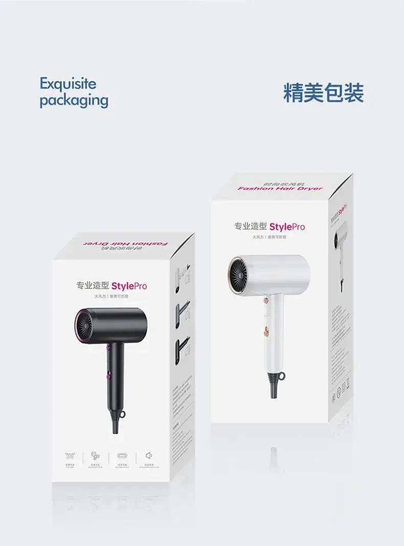 Folding Hair Dryer with 3-in-1 Filters & Low Noise — feature 27