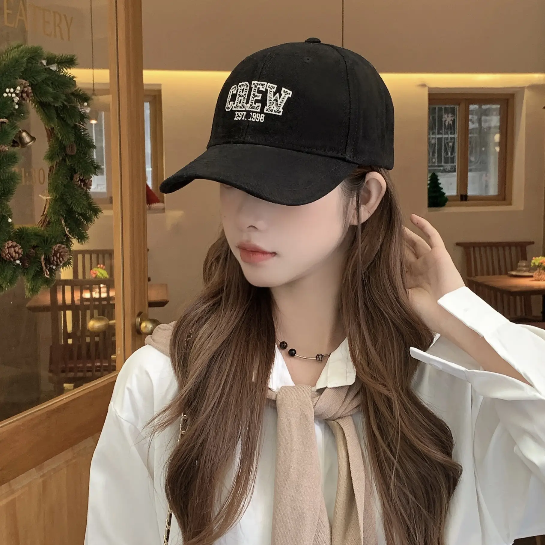 Korean Corduroy Cap Women Men Winter Warm Face Showy Small Cap - Image 8