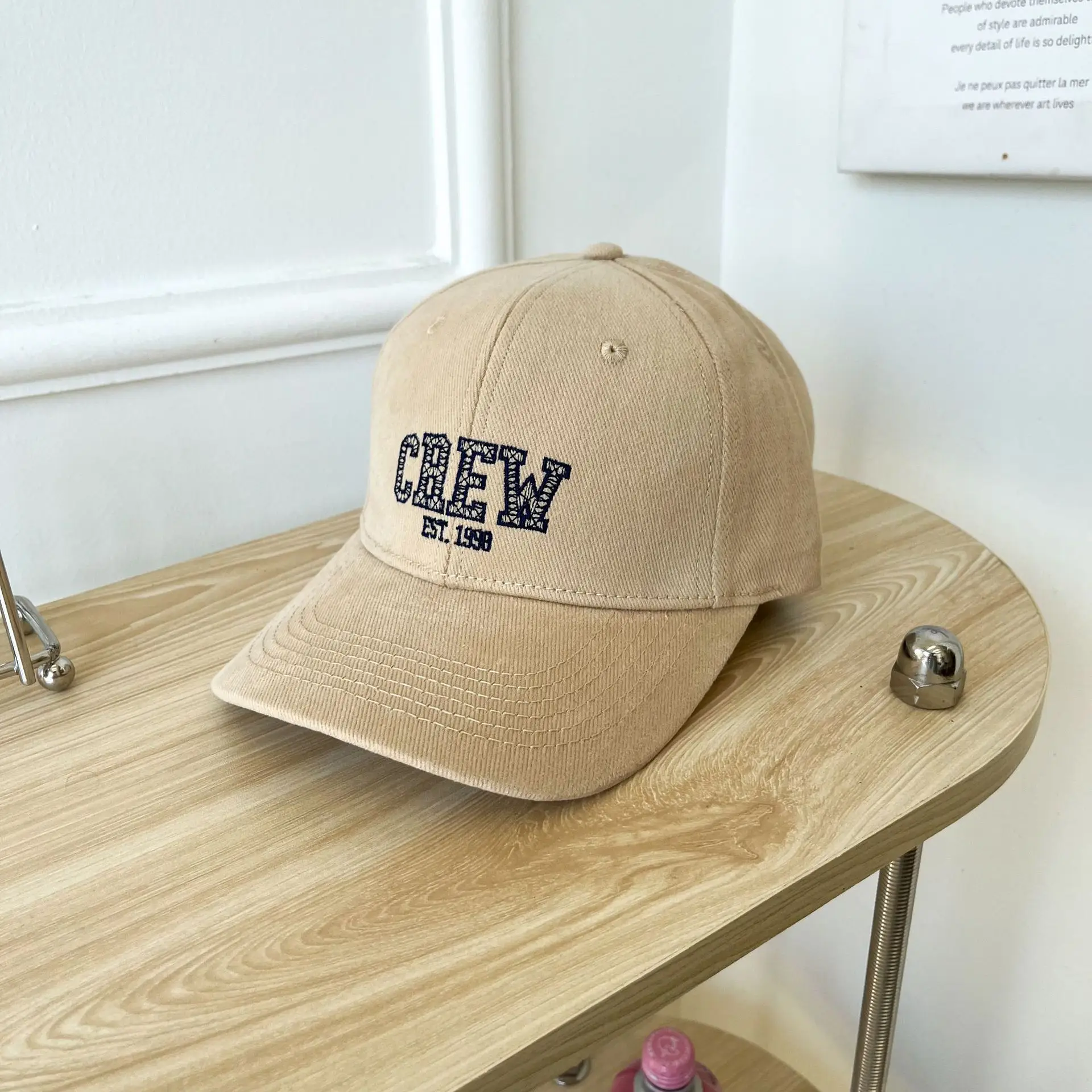 Korean Corduroy Cap Women Men Winter Warm Face Showy Small Cap — feature 11