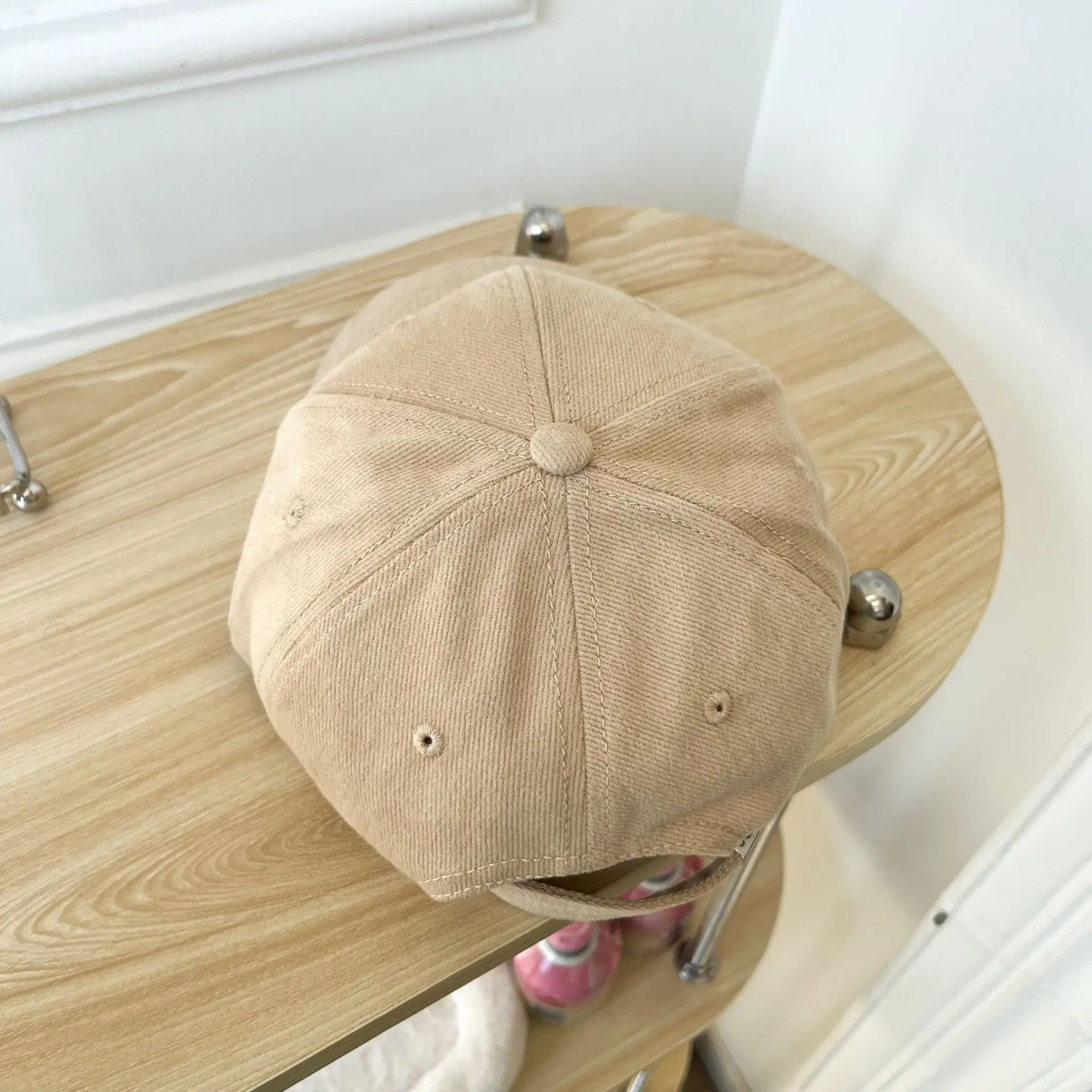 Korean Corduroy Cap Women Men Winter Warm Face Showy Small Cap — feature 14