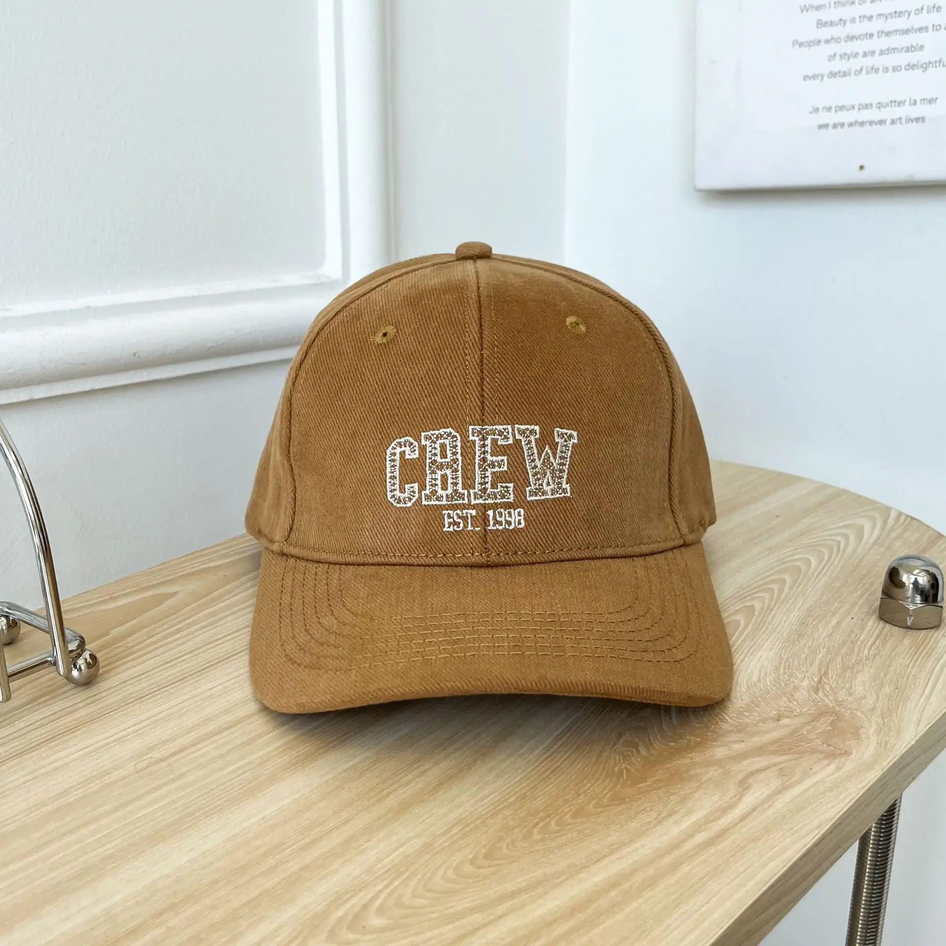 Korean Corduroy Cap Women Men Winter Warm Face Showy Small Cap - Image 5