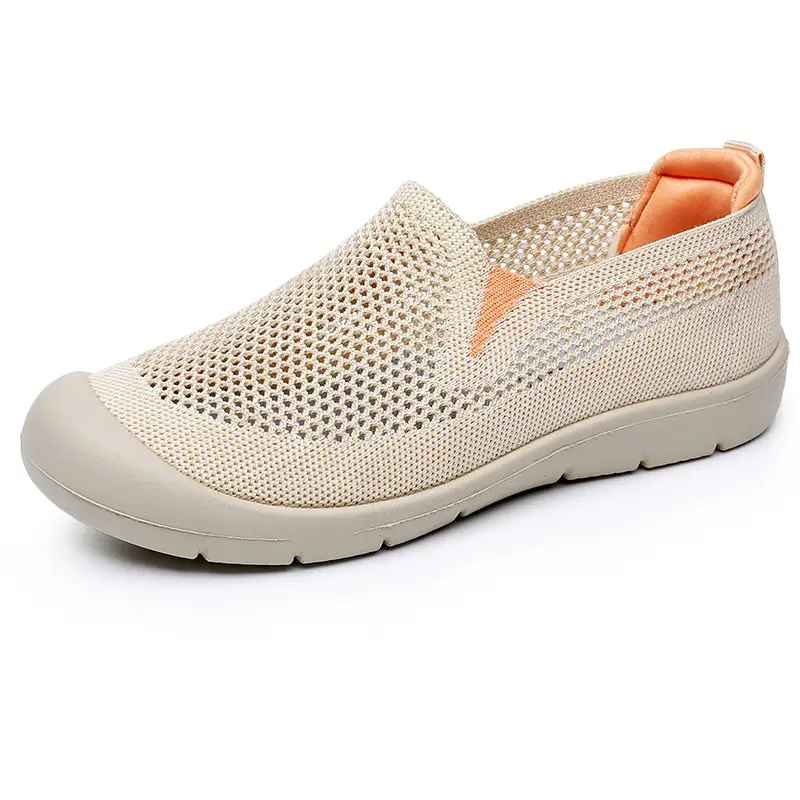 Women's Shoes, Summer Cloth Shoes, Walking Shoes, Breathable Casual Shoes for Middle-Aged and Elderly People, Hollow Mesh Soft-Soled Mom Shoes, Mom Shoes