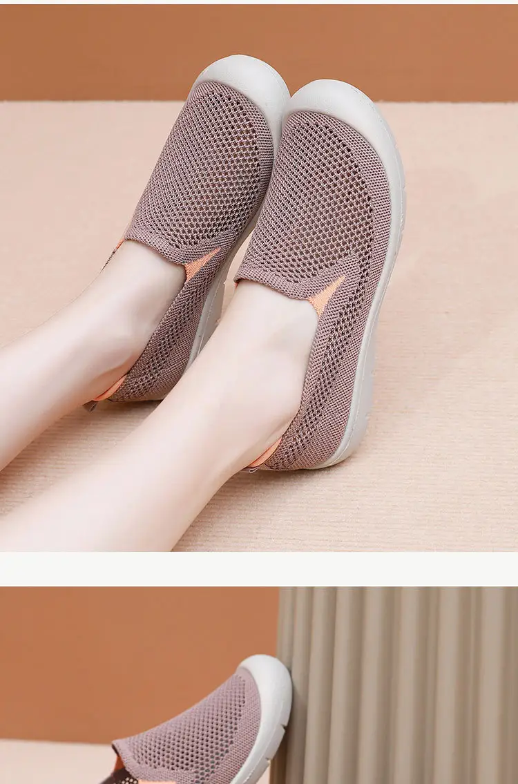 Women's Shoes, Summer Cloth Shoes, Walking Shoes, Breathable Casual Shoes for Middle-Aged and Elderly People, Hollow Mesh Soft-Soled Mom Shoes, Mom Shoes — feature 16