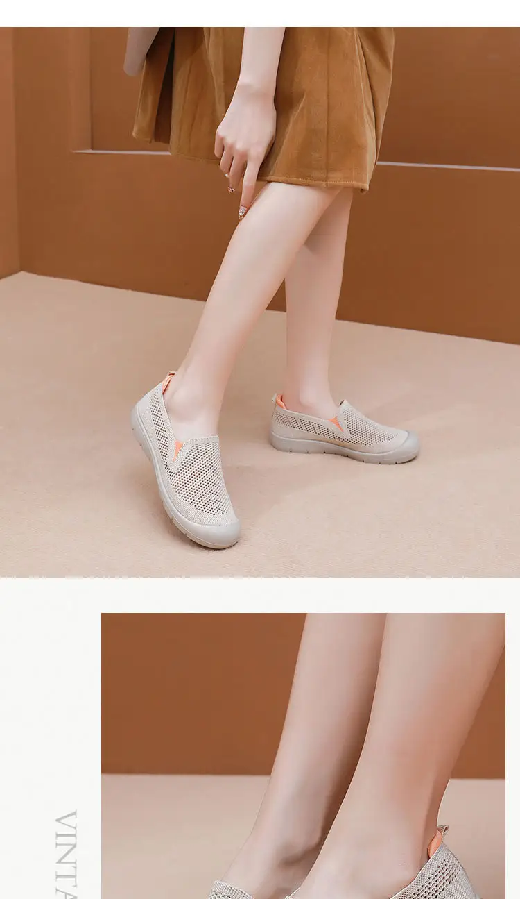 Women's Shoes, Summer Cloth Shoes, Walking Shoes, Breathable Casual Shoes for Middle-Aged and Elderly People, Hollow Mesh Soft-Soled Mom Shoes, Mom Shoes — feature 18