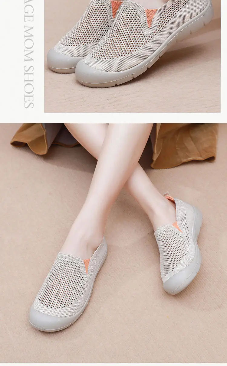 Women's Shoes, Summer Cloth Shoes, Walking Shoes, Breathable Casual Shoes for Middle-Aged and Elderly People, Hollow Mesh Soft-Soled Mom Shoes, Mom Shoes — feature 19