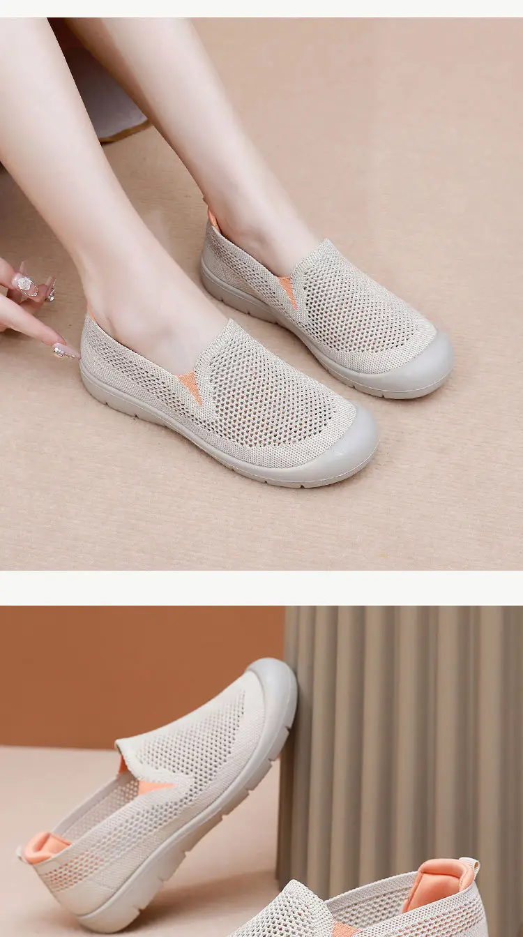Women's Shoes, Summer Cloth Shoes, Walking Shoes, Breathable Casual Shoes for Middle-Aged and Elderly People, Hollow Mesh Soft-Soled Mom Shoes, Mom Shoes — feature 20