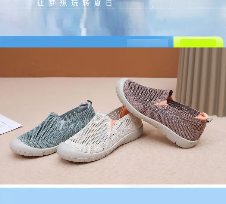 Women's Shoes, Summer Cloth Shoes, Walking Shoes, Breathable Casual Shoes for Middle-Aged and Elderly People, Hollow Mesh Soft-Soled Mom Shoes, Mom Shoes — feature 8