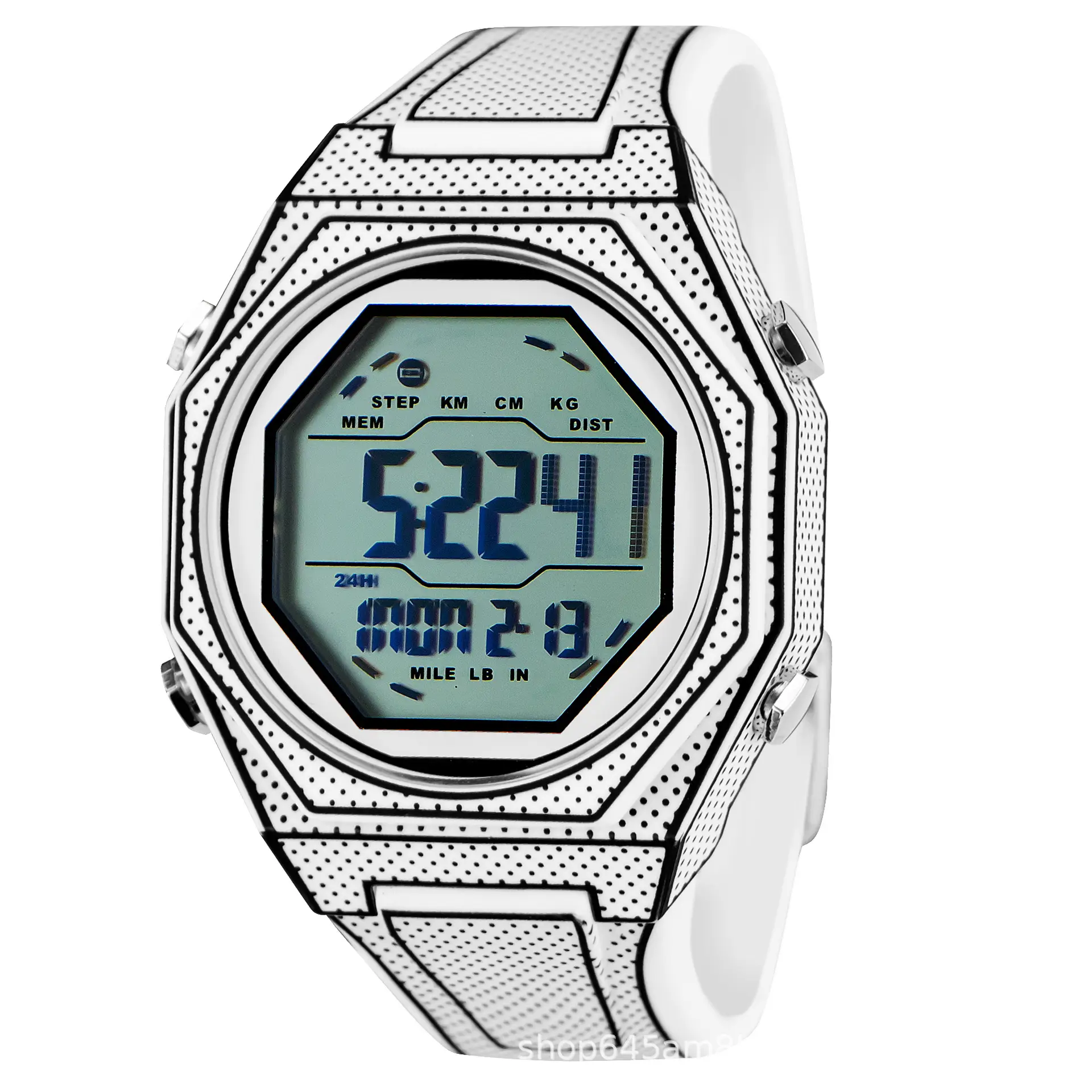 Silicone Comic Watch for Teens Waterproof Multifunctional — feature 2