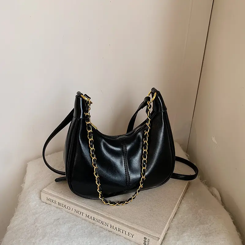 Women Crossbody Bag Brown Leather Retro Western Style - Image 5