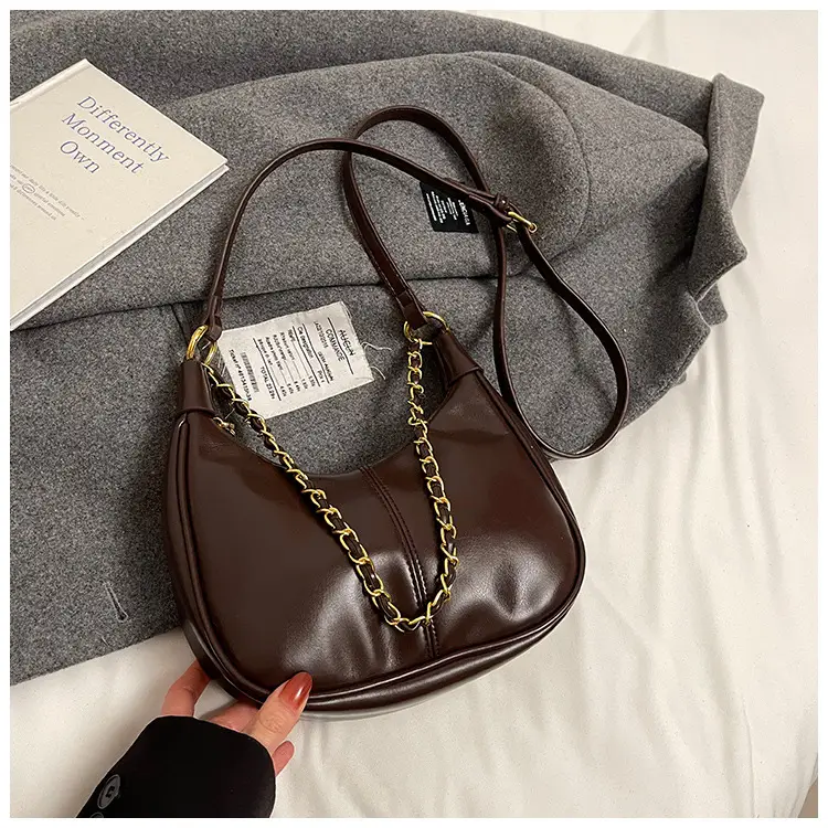 Women Crossbody Bag Brown Leather Retro Western Style — feature 39