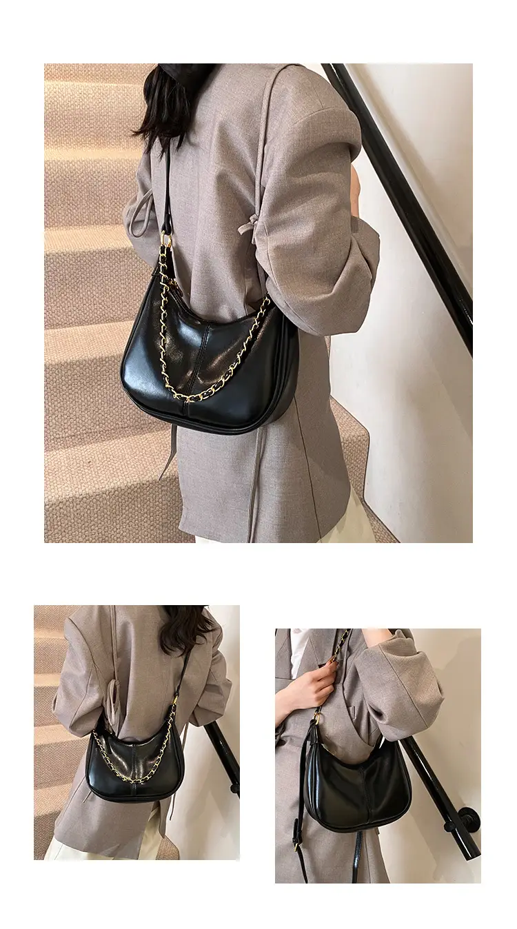 Women Crossbody Bag Brown Leather Retro Western Style — feature 7