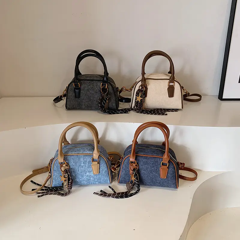 Retro Casual Shoulder Bag Women 2024 Brown Leather Tassel - Image 6