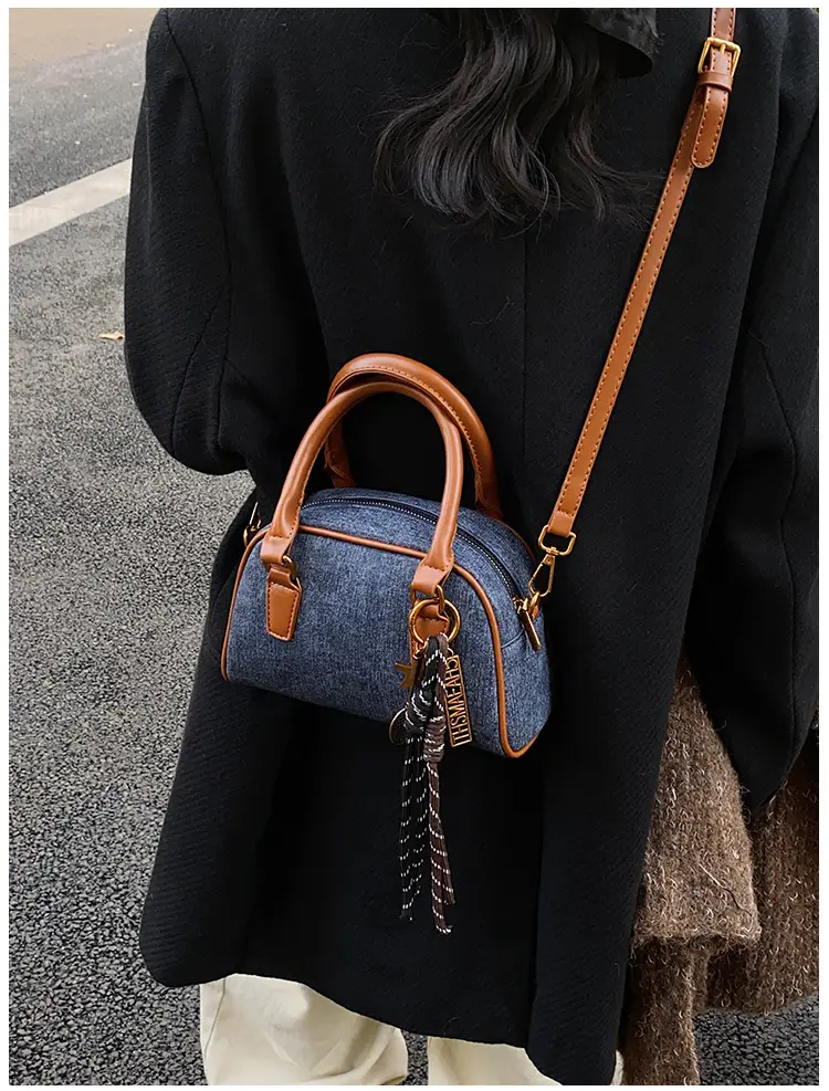 Retro Casual Shoulder Bag Women 2024 Brown Leather Tassel — feature 17