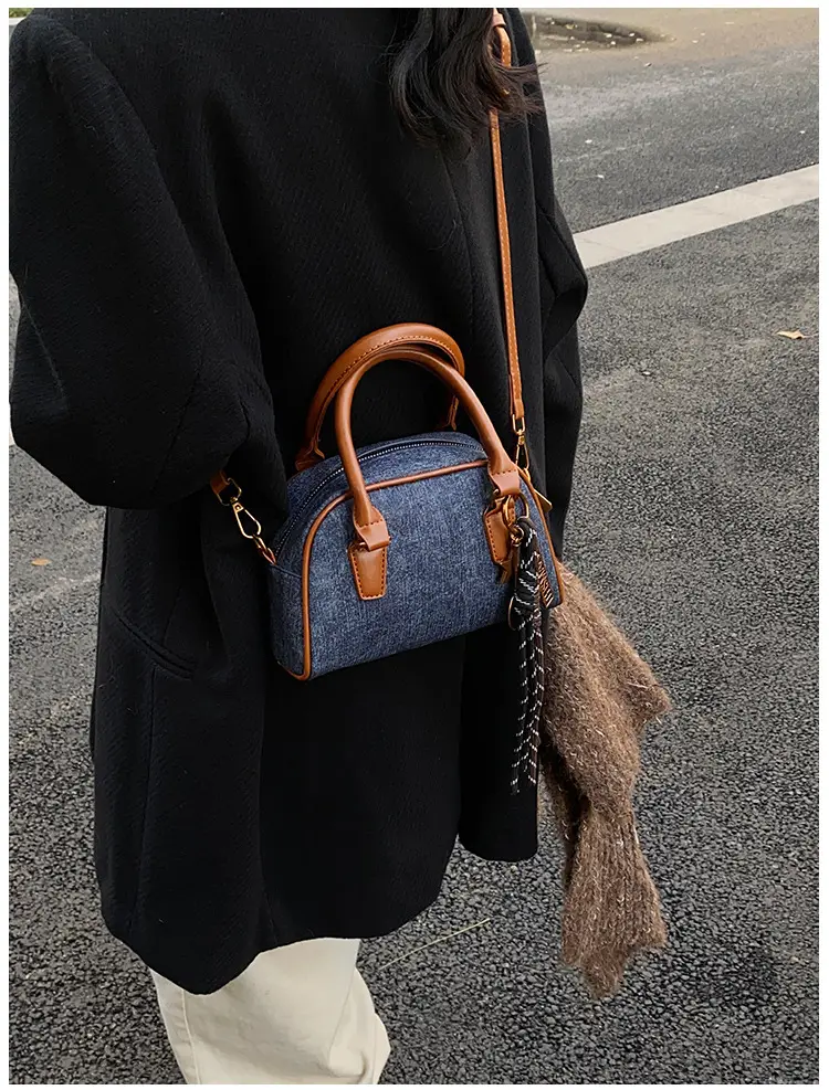 Retro Casual Shoulder Bag Women 2024 Brown Leather Tassel — feature 18