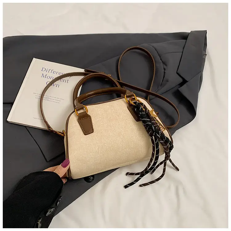 Retro Casual Shoulder Bag Women 2024 Brown Leather Tassel — feature 22