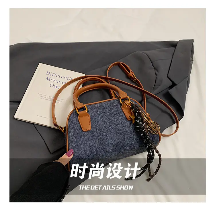 Retro Casual Shoulder Bag Women 2024 Brown Leather Tassel — feature 3