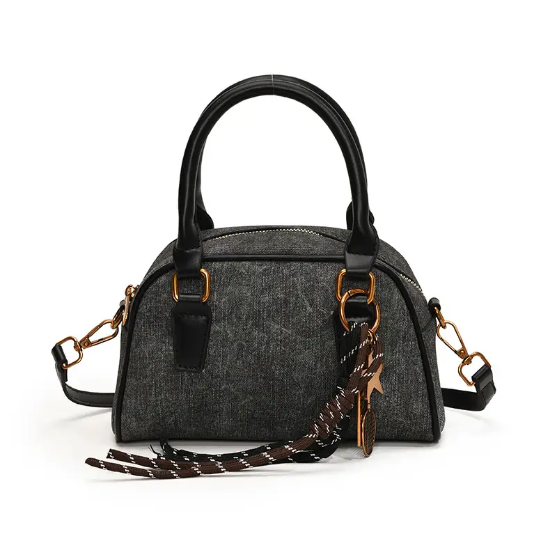 Retro Casual Shoulder Bag Women 2024 Brown Leather Tassel - Image 2