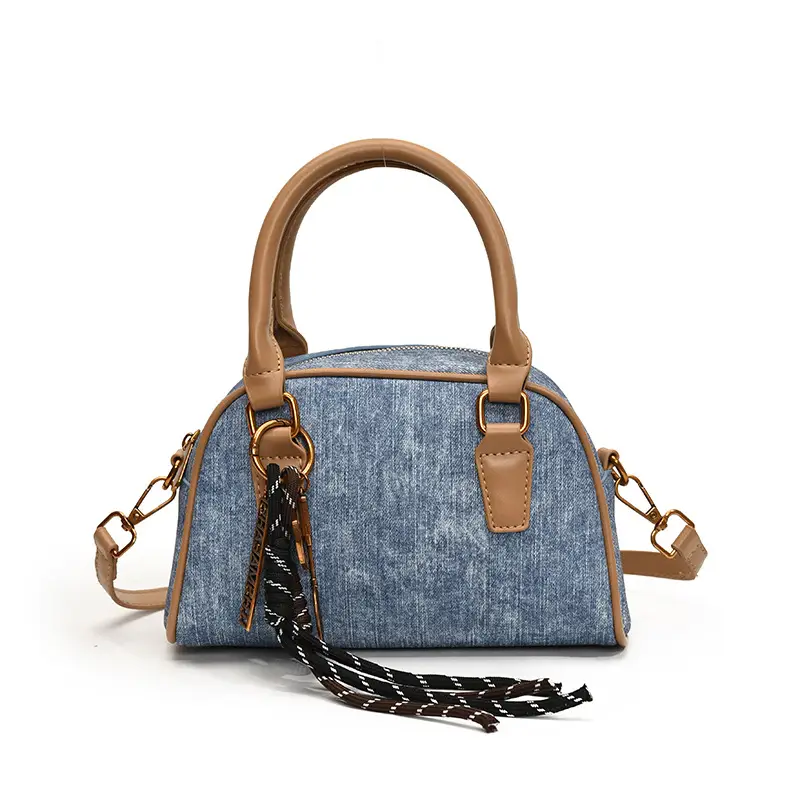 Retro Casual Shoulder Bag Women 2024 Brown Leather Tassel - Image 4