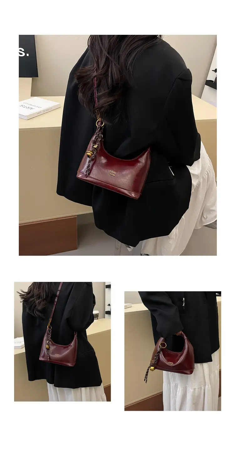Black High-End Maillard Shoulder Crossbody Bag Women 2024 — feature 11