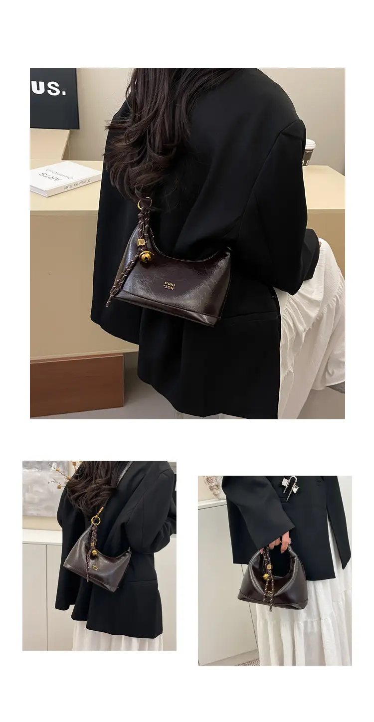 Black High-End Maillard Shoulder Crossbody Bag Women 2024 — feature 12
