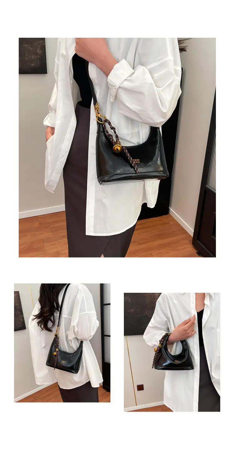 Black High-End Maillard Shoulder Crossbody Bag Women 2024 — feature 13