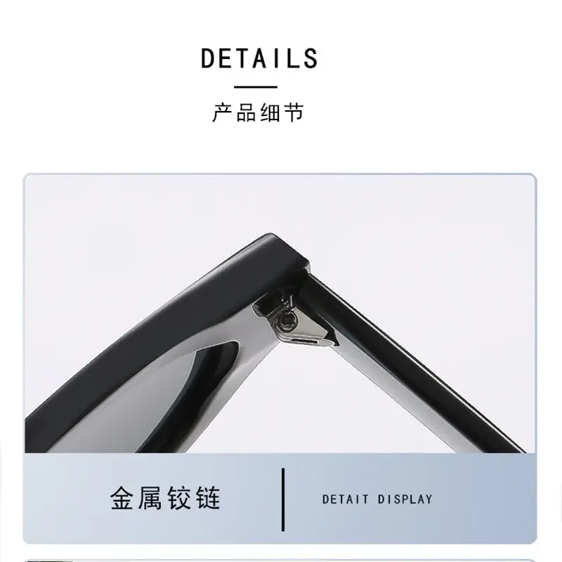 New Korean Style Retro Cat's Eye Sunglasses Women's Elegant Age-reduating White Travel Photograph UV-proof Polarized Sunglasses - Image 8