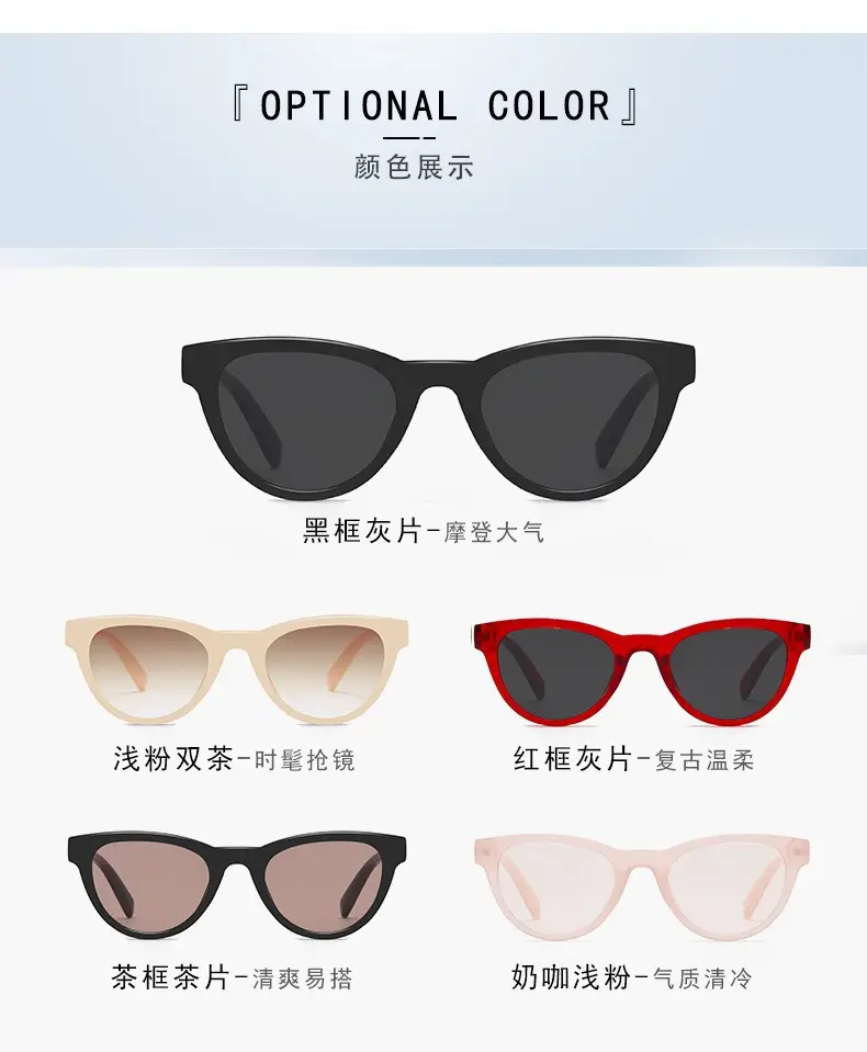 New Korean Style Retro Cat's Eye Sunglasses Women's Elegant Age-reduating White Travel Photograph UV-proof Polarized Sunglasses — feature 9