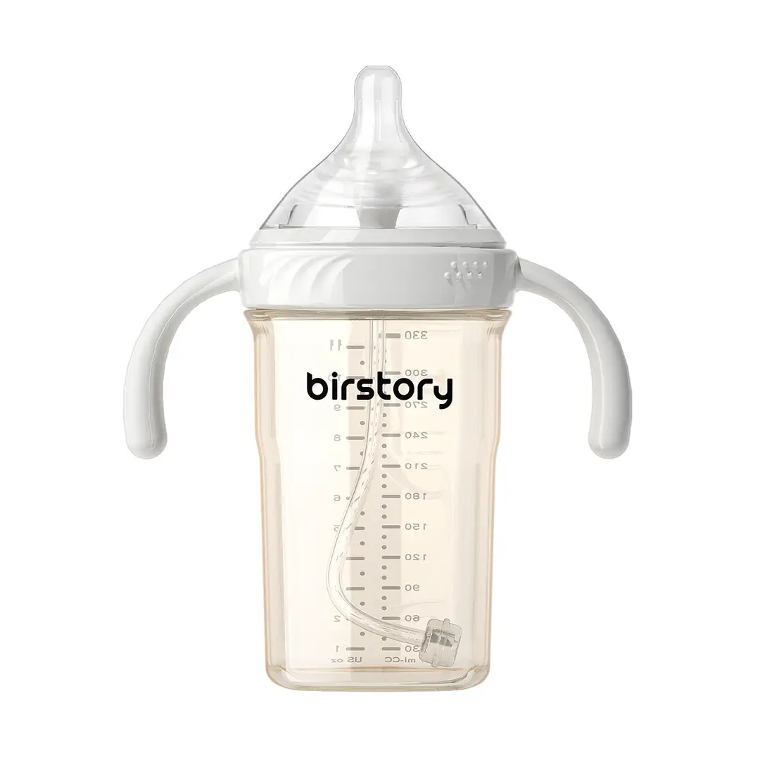 PPSU feeding bottle baby wide-caliber anti-flatulence anti-choking baby drinking cup children drinking milk suction tube cup a cup of dual-use