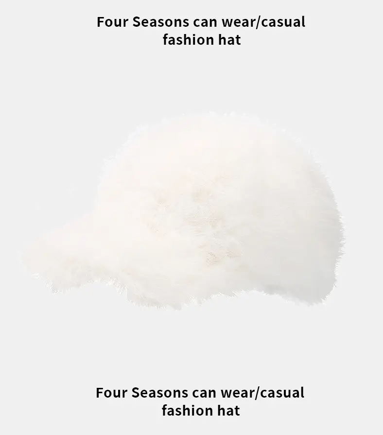 Plush Warm Duckbill Cap for Women Winter Outdoor — feature 7