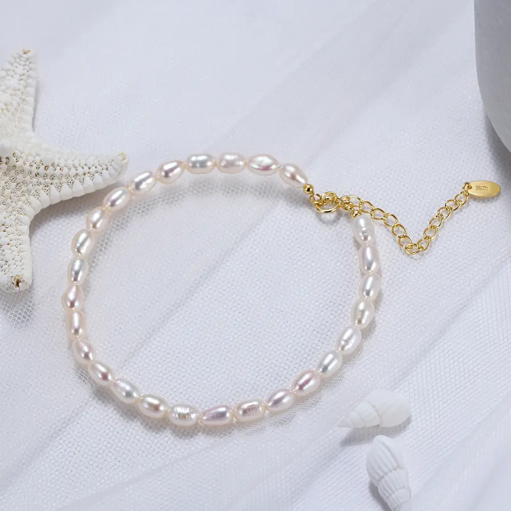 Shangda New S925 Sterling Silver Pearl Bracelet — feature 15